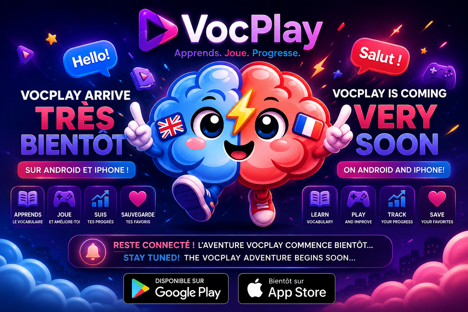 VocPlay arrive bientôt sur Android et iPhone - VocPlay is coming very soon on Android and iPhone
